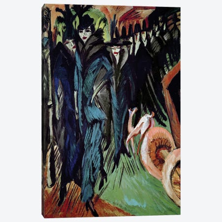 Friedrichstrasse, 1914  Canvas Print #BMN288} by Ernst Ludwig Kirchner Canvas Artwork