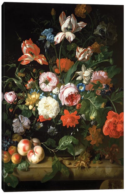 Still Life With Flowers Canvas Art Print