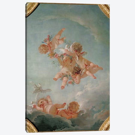 Spring, from a series of the Four Seasons in the Salle du Conseil  Canvas Print #BMN2896} by Francois Boucher Canvas Art