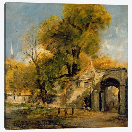 Harnham Gate, Salisbury, c.1820-21  Canvas Print #BMN2897} by John Constable Canvas Artwork