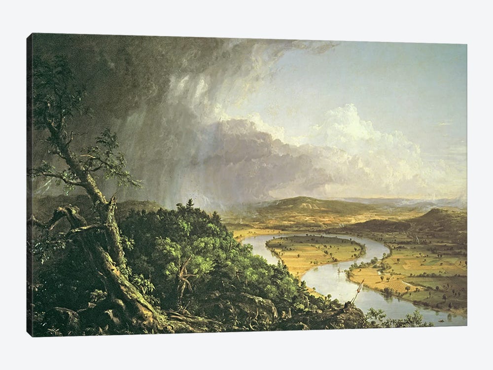 The Oxbow  by Thomas Cole 1-piece Canvas Art Print