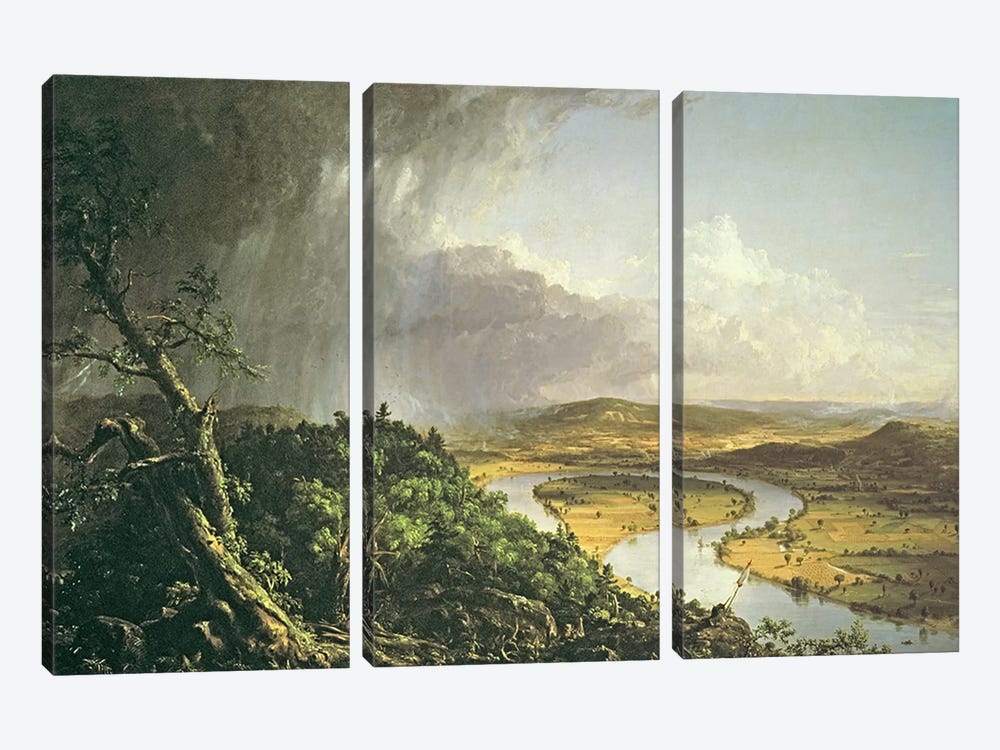 The Oxbow  by Thomas Cole 3-piece Art Print
