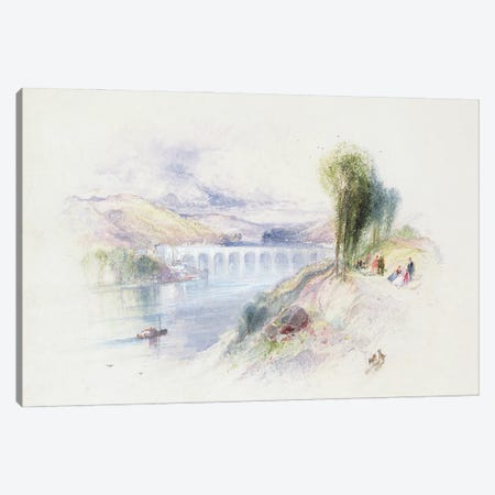 The River Schuykill  Canvas Print #BMN2901} by Thomas Moran Canvas Art Print