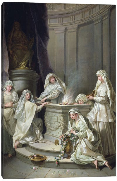 Vestal Virgins, 1727  Canvas Art Print