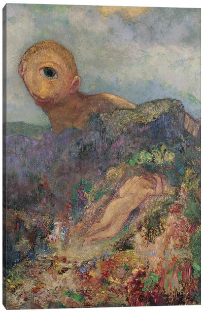 The Cyclops, c.1914  Canvas Art Print - Odilon Redon