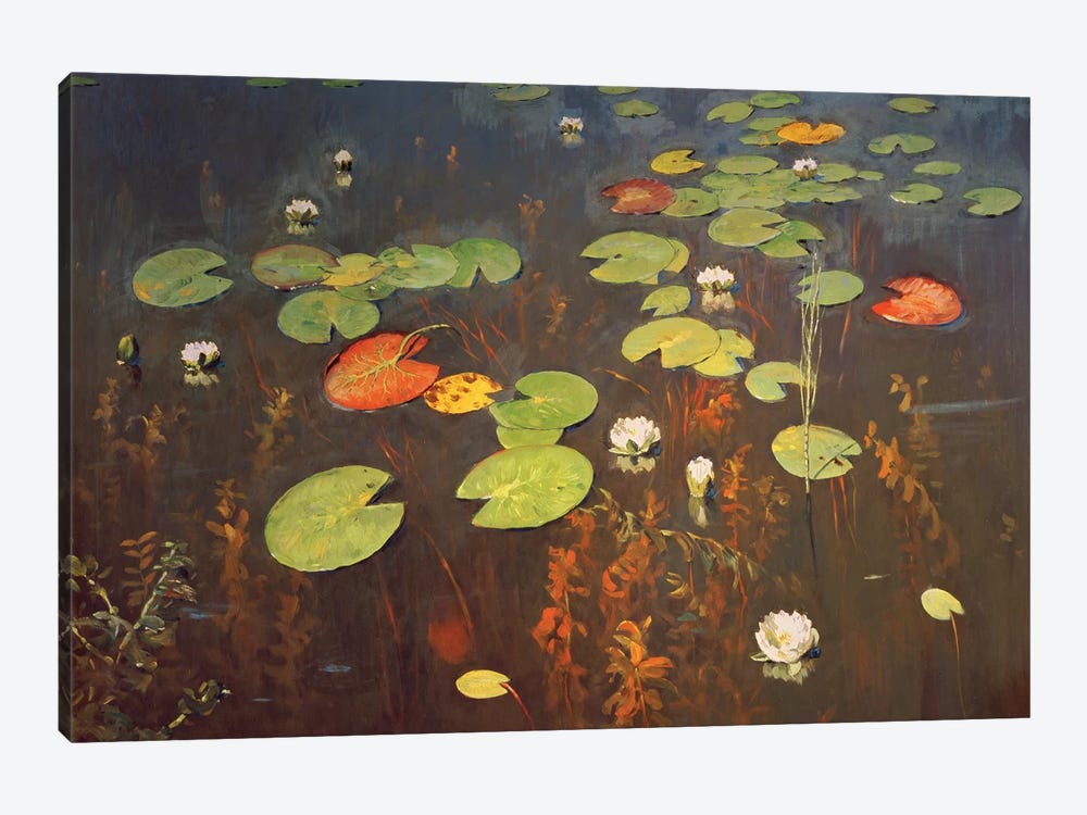 Water Lilies 1895  by Isaak Ilyich Levitan 1-piece Canvas Art