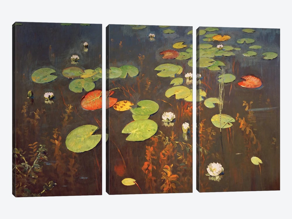 Water Lilies 1895  3-piece Canvas Artwork