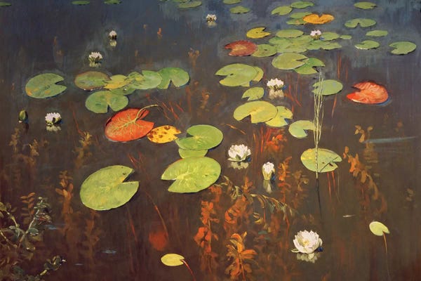 Lilies: Water Lilies 1895  by Isaak Ilyich Levitan