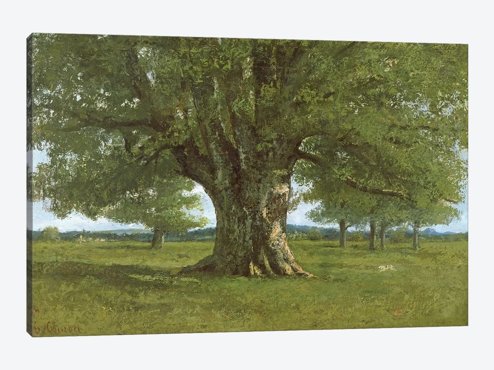 The Oak of Flagey, called Vercingetorix by Gustave Courbet 1-piece Canvas Artwork