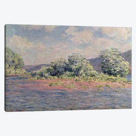The Seine at Port-Villez, c.1890  Canvas Print #BMN2949} by Claude Monet Canvas Print
