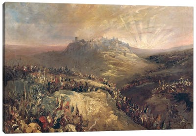 The Crusaders Before Jerusalem  Canvas Art Print - Israel