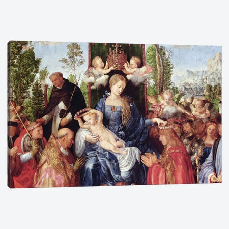 The Feast of the Rose Garlands, 1506   Canvas Print #BMN2955} by Albrecht Dürer Canvas Print