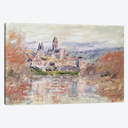 The Village of Vetheuil, c.1881  Canvas Print #BMN2958} by Claude Monet Canvas Artwork