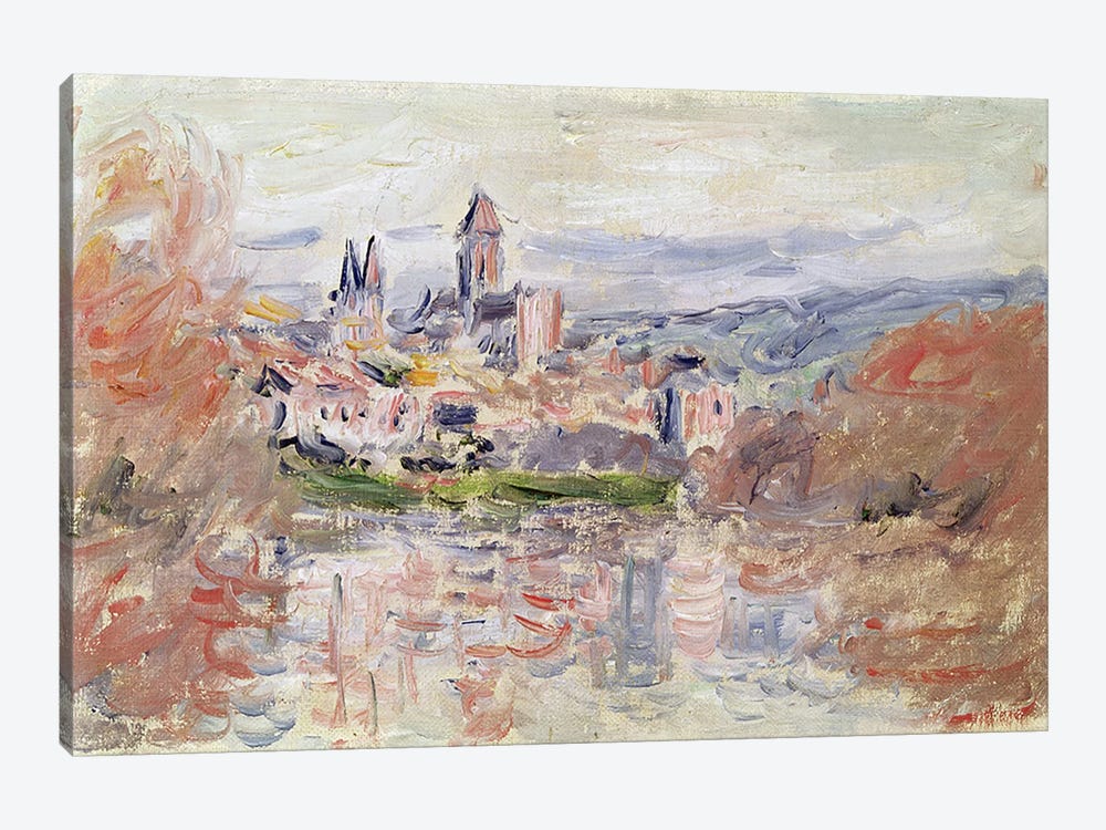 The Village of Vetheuil, c.1881  by Claude Monet 1-piece Canvas Artwork