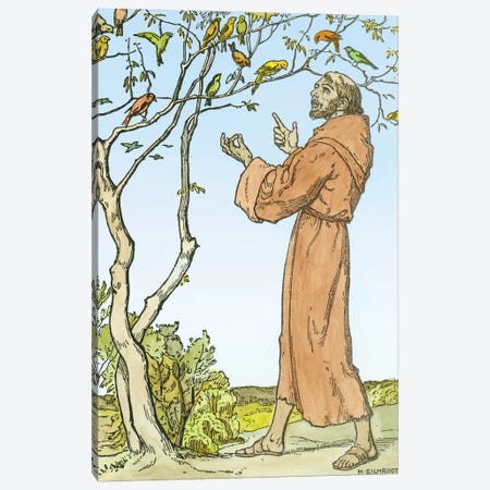 St. Francis of Assisi  Canvas Print #BMN2962} by Hellmut Eichrodt Canvas Print