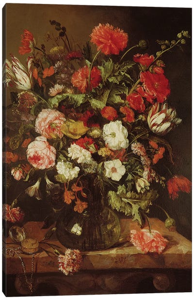 Still Life with Flowers  Canvas Art Print