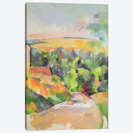 The Bend in the road, 1900-06  Canvas Print #BMN2973} by Paul Cezanne Canvas Wall Art