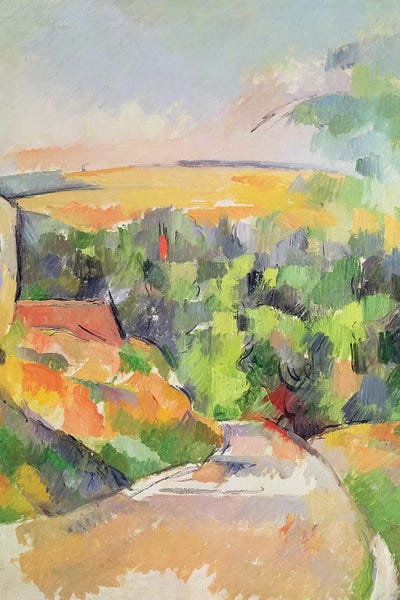 Paul Cezanne: The Bend in the road, 1900-06  by Paul Cezanne
