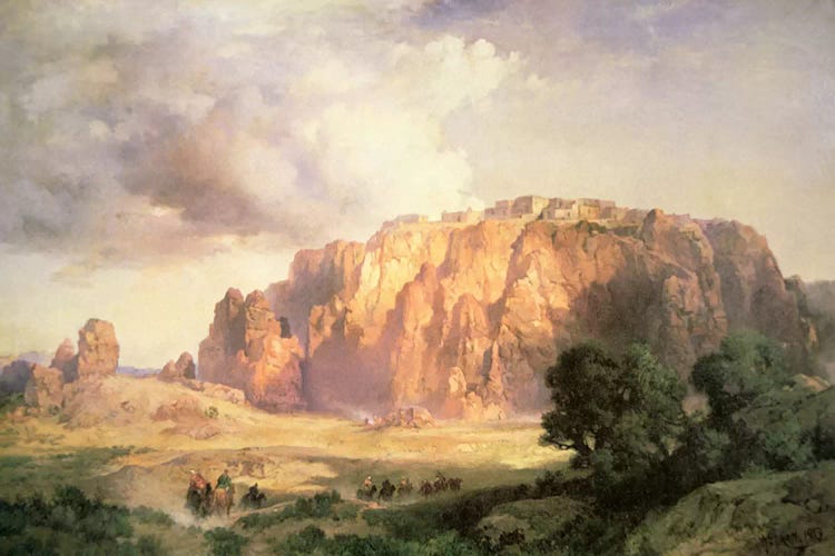 The Pueblo of Acoma, New Mexico  by Thomas Moran wall art