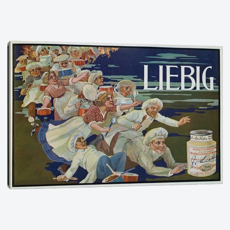 Advertisement for 'Extractum Carnis Liebig'  Canvas Print #BMN2985} by English School Canvas Wall Art