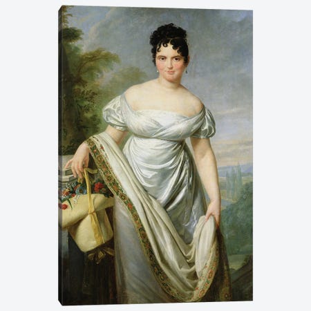 Madame Tallien  Canvas Print #BMN2986} by Jacques-Louis David Canvas Artwork