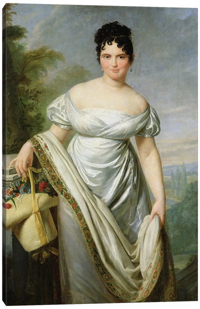 Madame Tallien  Canvas Art Print - Neoclassicism Art