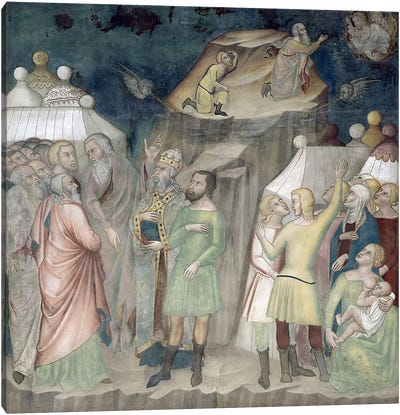 Moses on Mount Sinai, 1356-67  Canvas Art Print