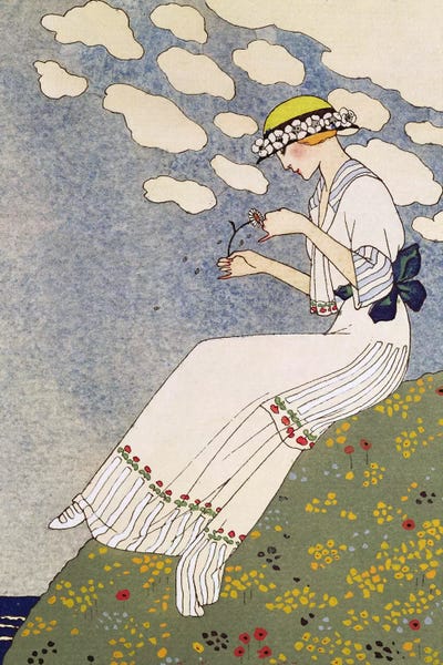 George Barbier: N'en Dites Rien, from the Gazette du Bon Ton No.10, 1913 by George Barbier