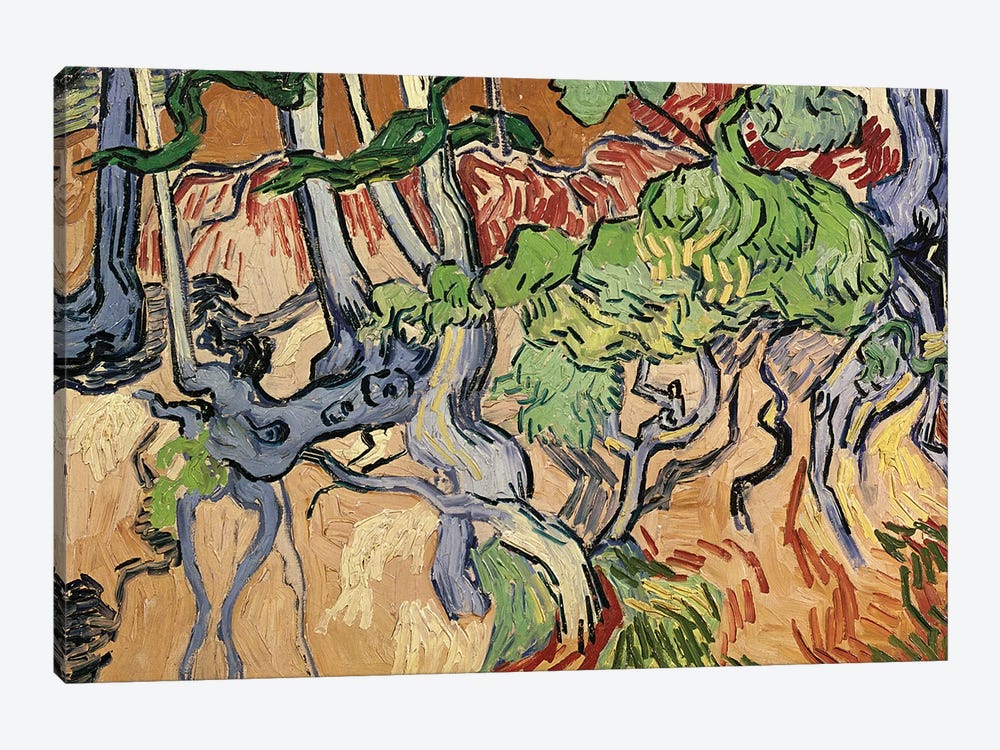 Tree roots, 1890  by Vincent van Gogh 1-piece Canvas Art Print