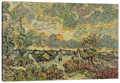 Autumn landscape, 1890  Canvas Art Print - Vincent van Gogh