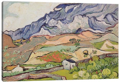 The Alpilles, 1890  Canvas Art Print - All Things Van Gogh