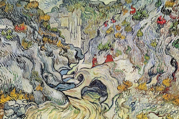 Post-Impressionism: The ravine of the Peyroulets, 1889  by Vincent van Gogh