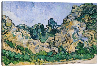 The Alpilles, 1889  Canvas Art Print - Vincent van Gogh