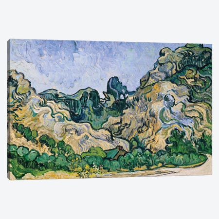 The Alpilles, 1889  Canvas Print #BMN3018} by Vincent van Gogh Canvas Art