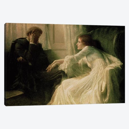 The Confession Canvas Print #BMN301} by Sir Frank Dicksee Art Print