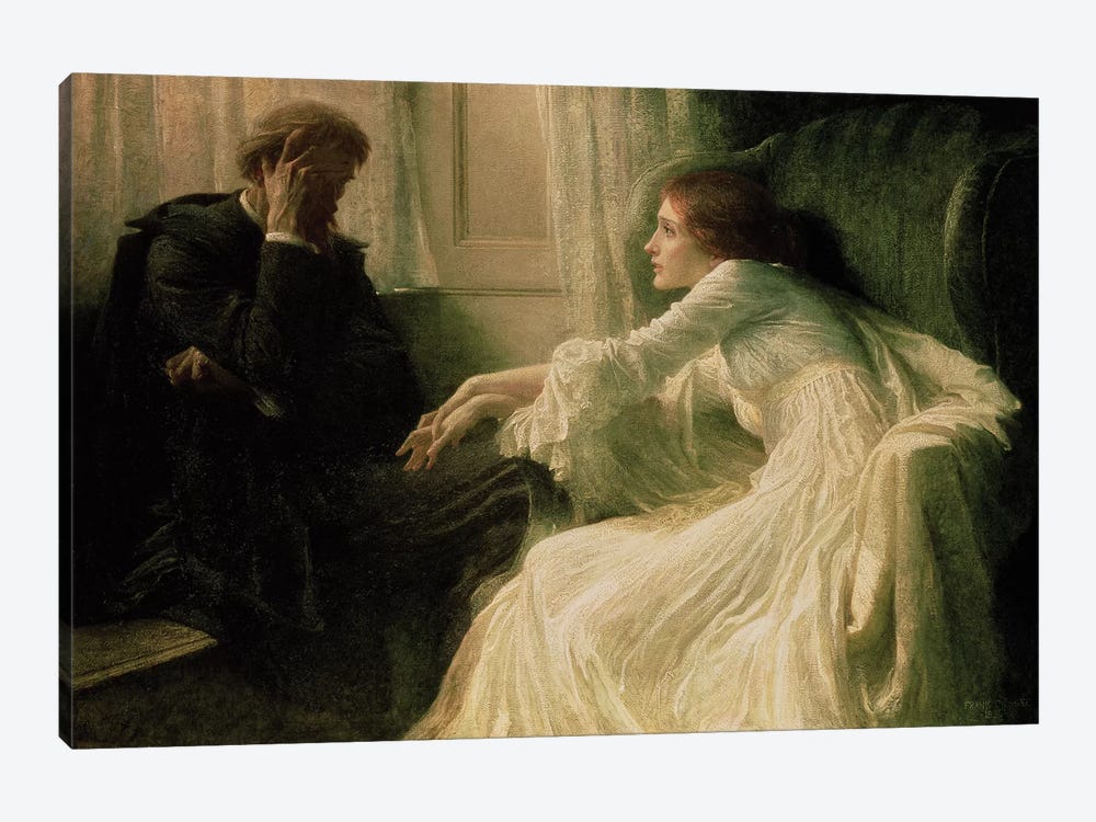 The Confession by Sir Frank Dicksee 1-piece Canvas Artwork