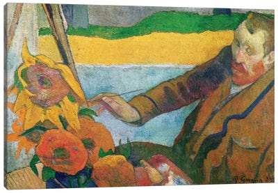 Van Gogh Painting Sunflowers, 1888 Canvas Art Print - Paul Gauguin