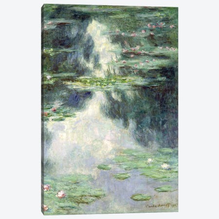 Pond with Water Lilies, 1907  Canvas Print #BMN3024} by Claude Monet Canvas Artwork