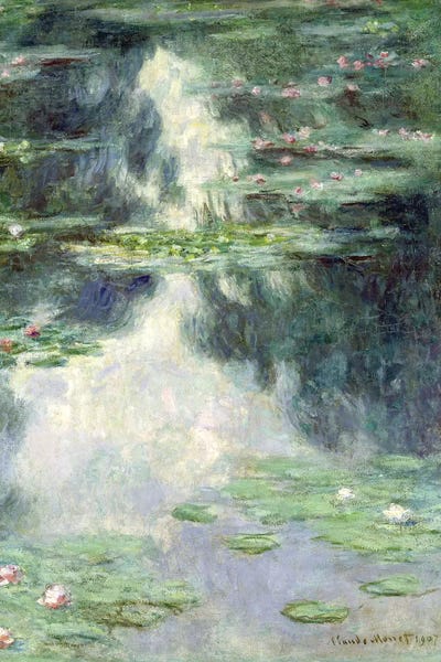Claude Monet: Pond with Water Lilies, 1907  by Claude Monet