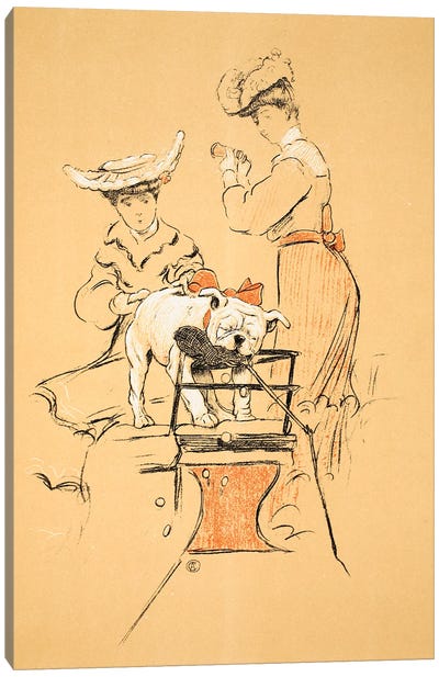 Tug of War, From 'A Gay Dog, Story of a Foolish Year' Aldin, Cecil Charles Windsor  Canvas Art Print