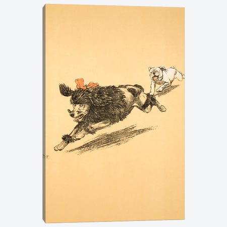The Chase, from 'A Gay Dog, Story of a Foolish Year', 1905  Canvas Print #BMN3049} by Cecil Charles Windsor Aldin Canvas Print