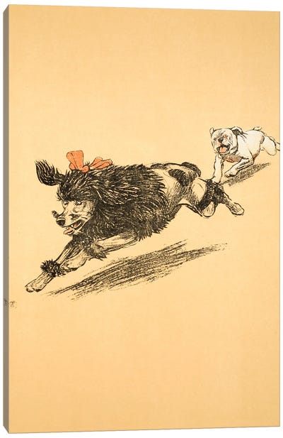 The Chase, from 'A Gay Dog, Story of a Foolish Year', 1905  Canvas Art Print
