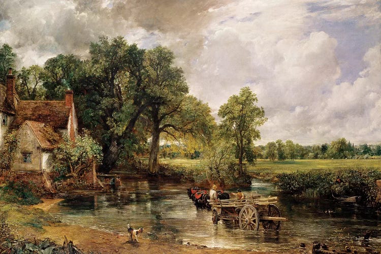 Painting CONSTABLE The Hay WAIN Old Master Framed Print 12x16 inch 