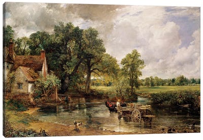 The Hay Wain, 1821  Canvas Art Print - Traditional Décor