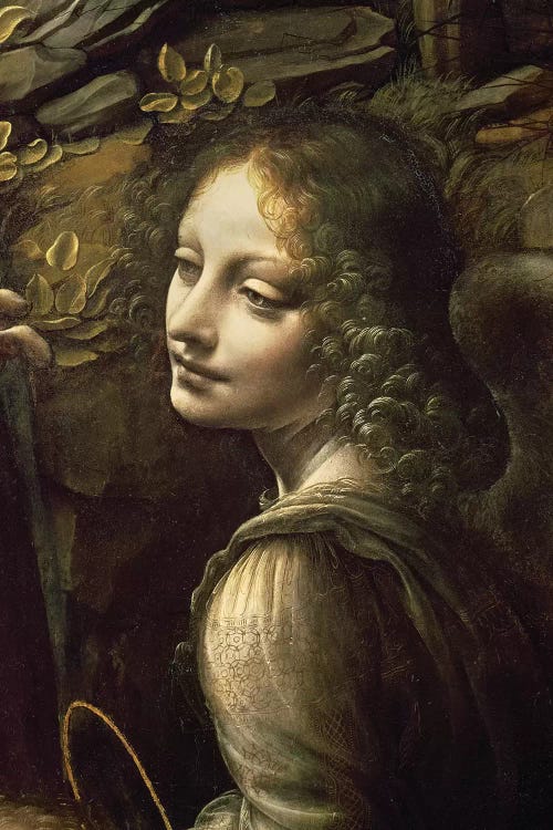 Detail of the Angel, from The Virgin of the Rocks  by Leonardo da Vinci wall art