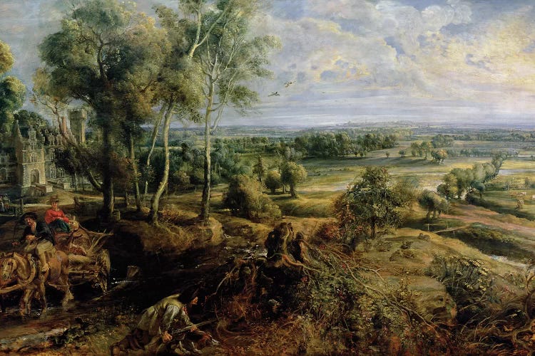 An Autumn Landscape with a view of Het Steen in the Early Morning, c.1636 