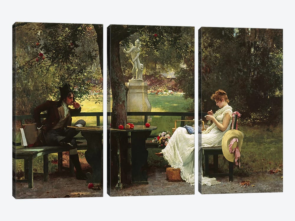 In Love  by Marcus Stone 3-piece Canvas Print