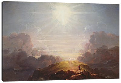 Study for the Cross and the World, c.1846  Canvas Art Print - Thomas Cole
