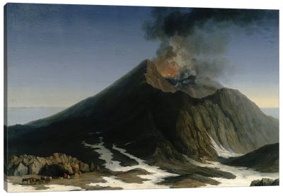 The Eruption of Etna  Canvas Art Print