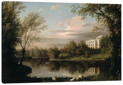 View of the Pavlovsk Palace, c.1800  Canvas Art Print